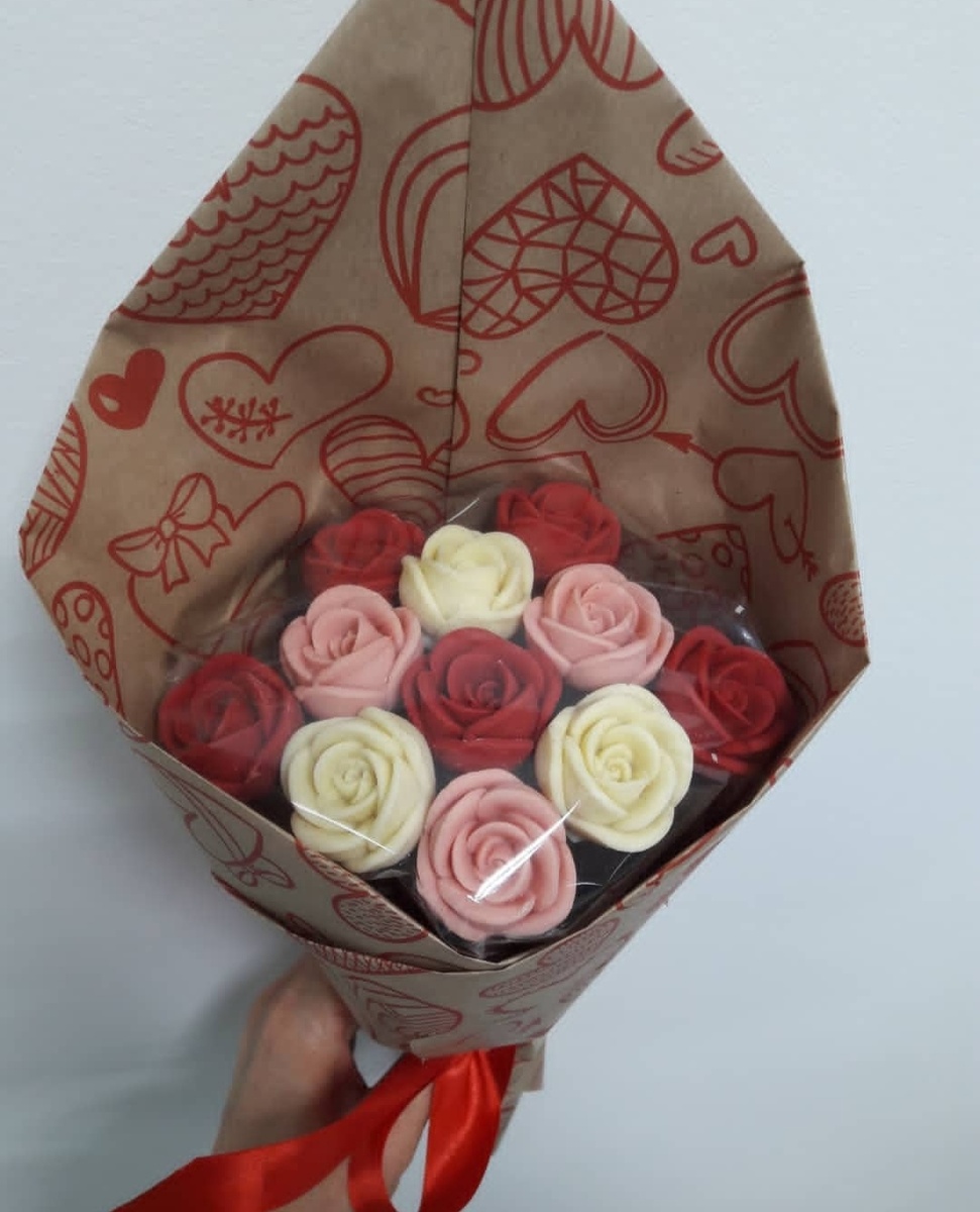 шоколадные розы