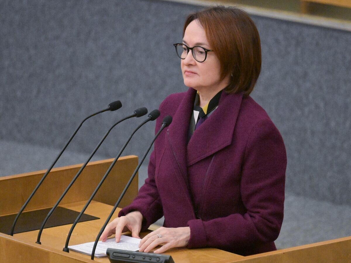    Председатель Банка России Эльвира Набиуллина выступает на пленарном заседании Государственной Думы РФ© РИА Новости . Владимир Федоренко