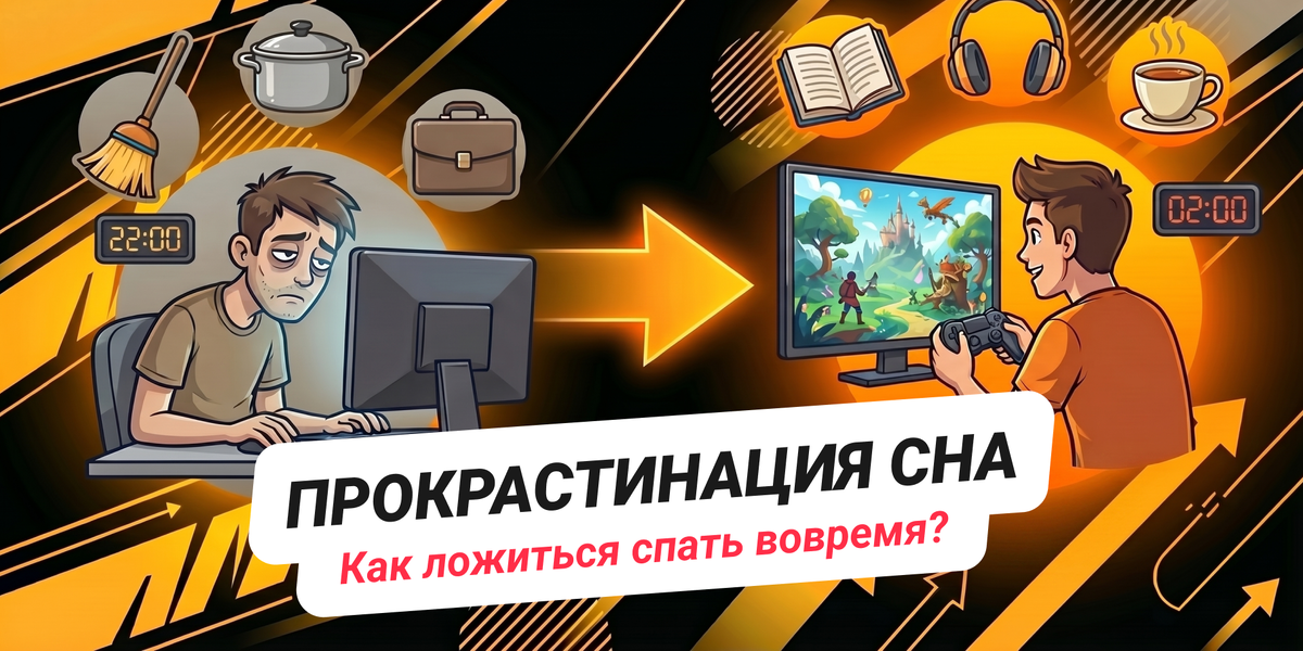 Прокарстинация сна — как ложиться спать вовремя