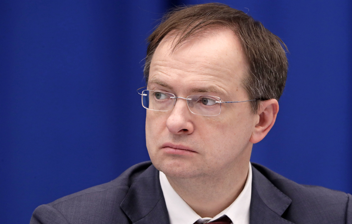    Помощник президента РФ, председатель Российского военно-исторического общества Владимир Мединский  Михаил Метцель/ТАСС