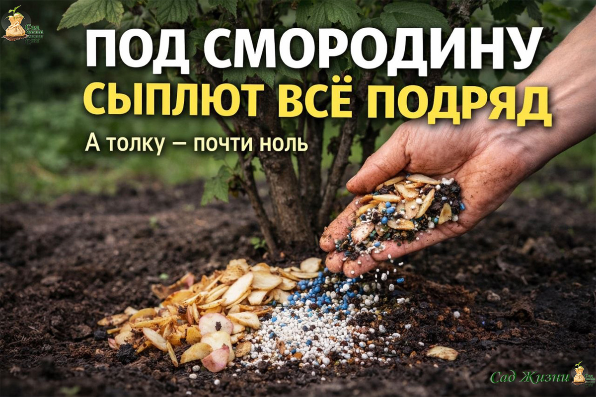 Смородину “кормят всем подряд”: разбираем, что из этого просто мусор