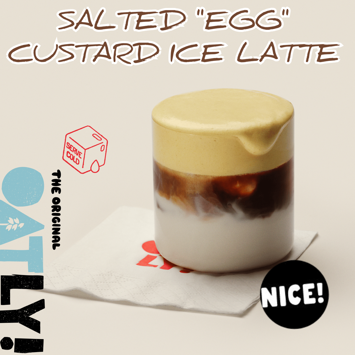 Айс Латте "Заварной солёный яичный крем"