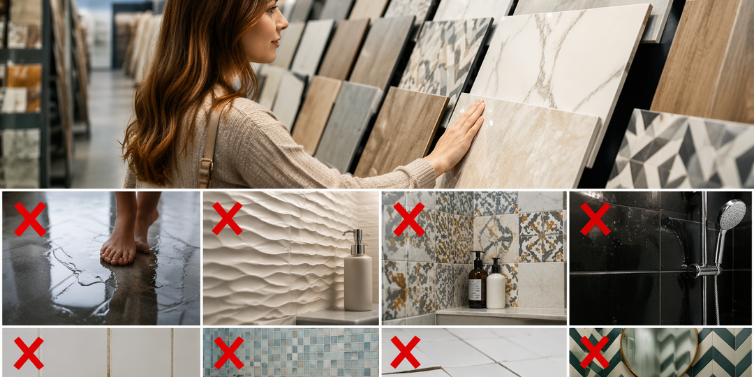 Какую плитку никогда не стоит покупать для ванной