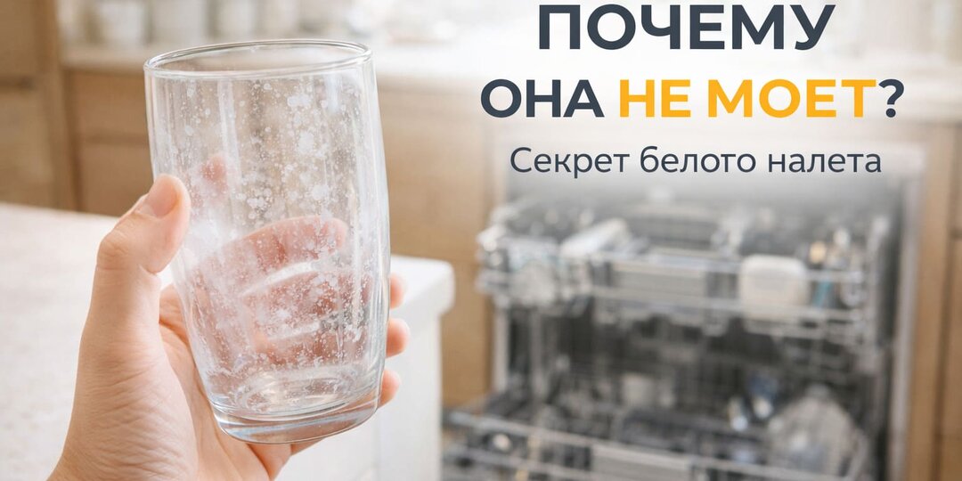 Мастер из сервиса проговорился: почему посудомоечная машина оставляет белый налет (и какие лучшие таблетки выбрать в 2026 году)