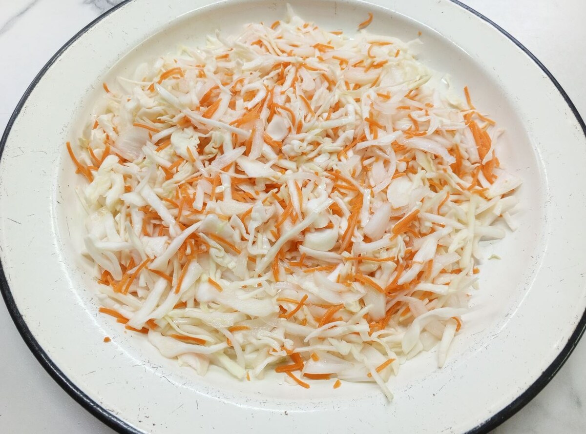 Пожамканная овощная смесь