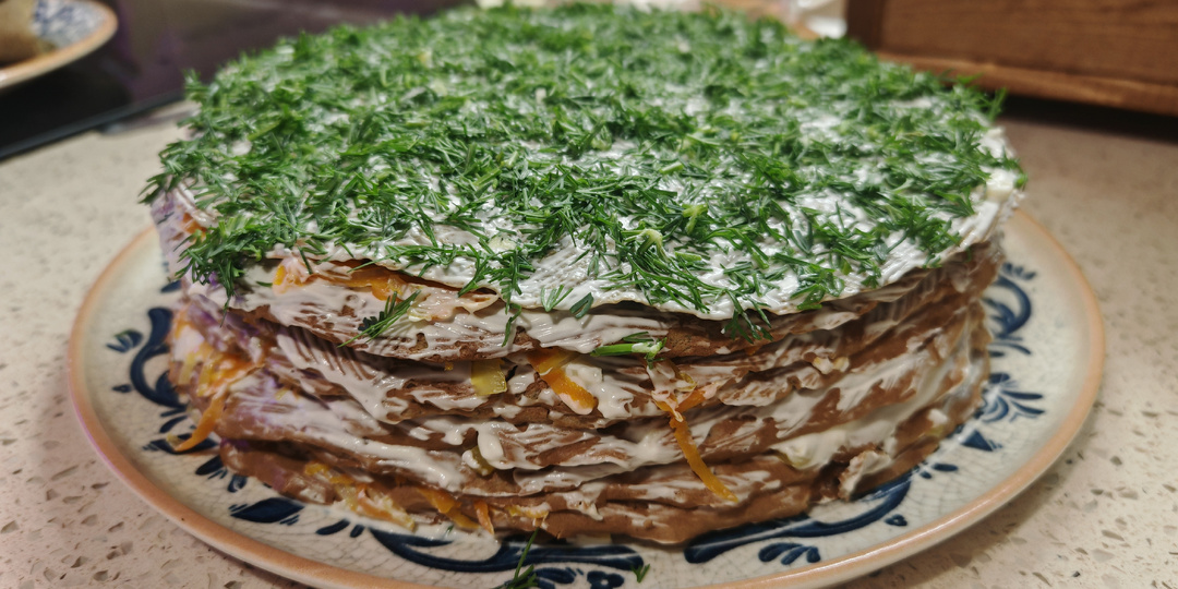 Рецепт нежнейшего печеночного торта.