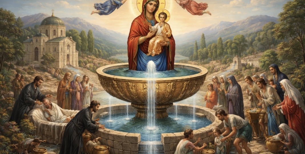 Икона Божией Матери «Живоносный Источник» — источник благодати и исцеления, праздник 17 апреля( пятница светлой седмицы)