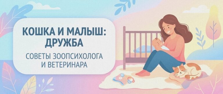    Иллюстрация к материалу: Как подготовить кошку к появлению ребёнка: советы зоопсихолога и ветеринара