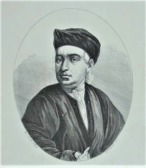 Возможно, это портрет Жана Каласа. Гравюра Жана-Батиста Делафосса по мотивам художника Луи Карроги де Кармонтеля.1765 г.