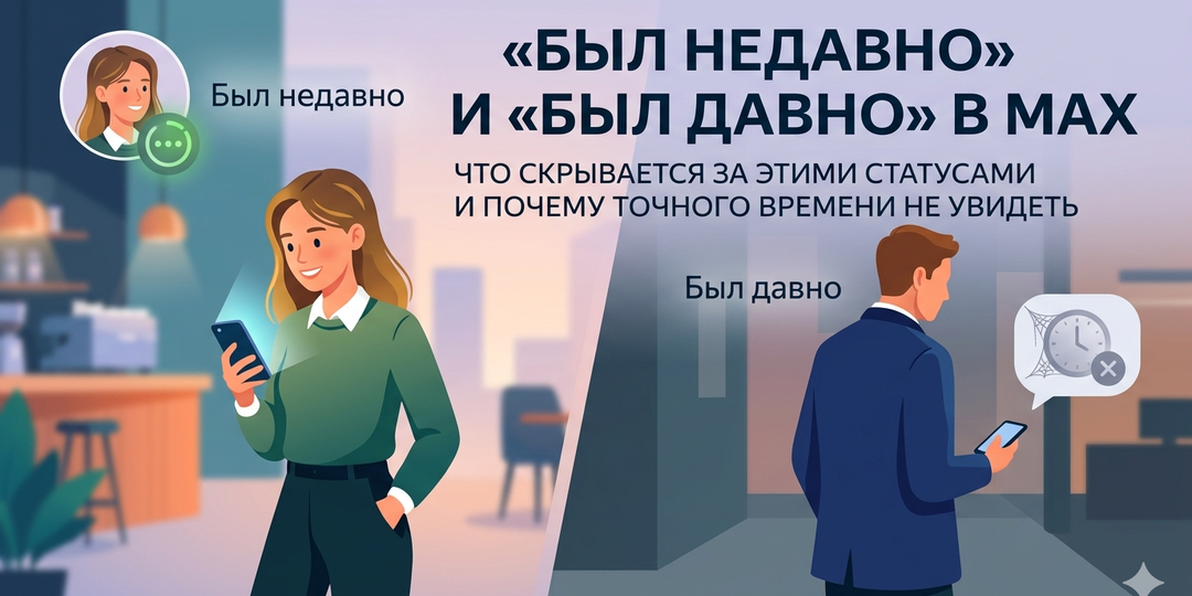 «Был недавно» и «Был давно» в MAX — что скрывается за этими статусами и почему точного времени не увидеть