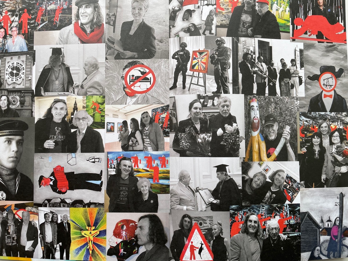 Форзац - тут все жизненные фотовехи Художника-Отца и Художника-Сына