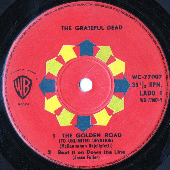 Пятак сингла "Golden Road (To Unliмitеd Devotion)". Фото ресурса Discogs.