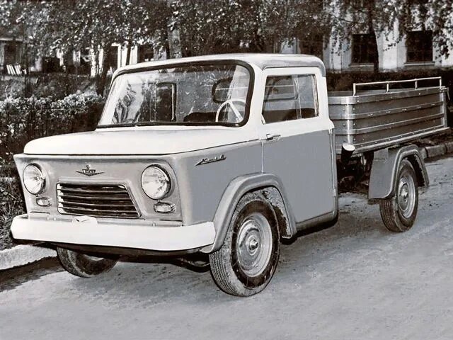 Самый маленький грузовик СССР сделанный из мотоцикла
