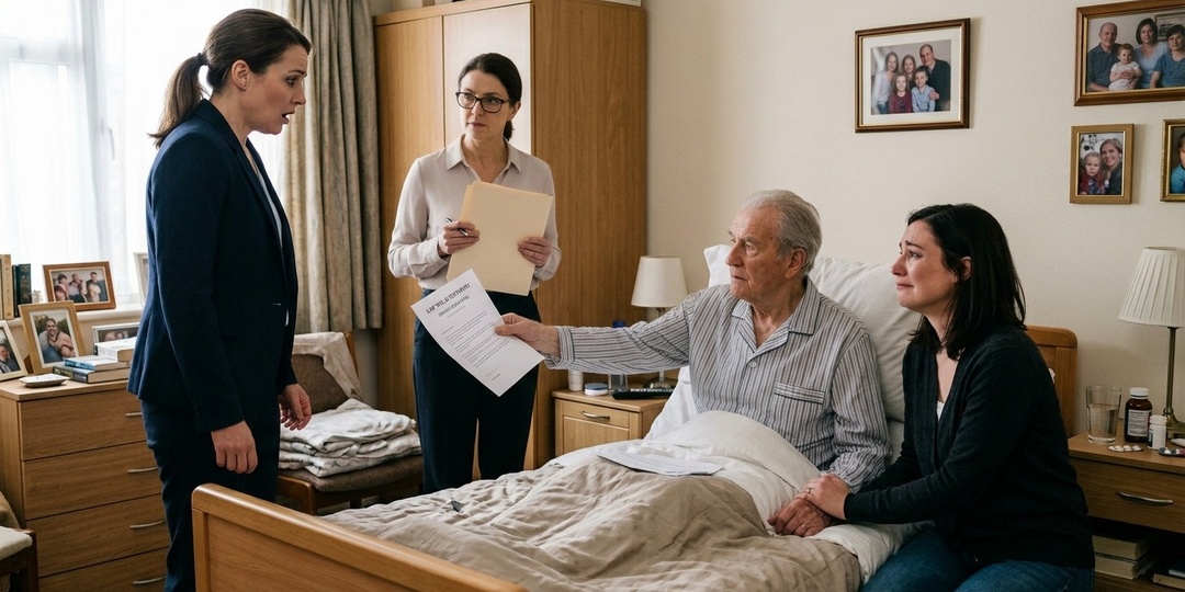 Я ухаживала за отцом 1,5 года, а сестра привезла к нему нотариуса: но папа написал одно слово, которое она не ожидала