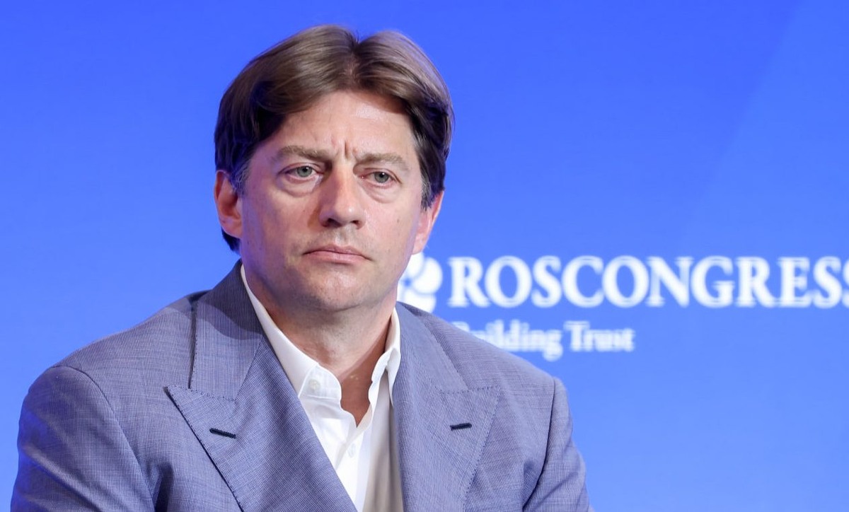 Гендиректор ТМХ Кирилл Липа на Международном транспортно-логистическом форуме, апрель 2026 года. Фото: Игорь Руссак/Росконгресс