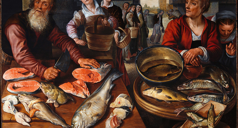 Иоахим Бейкелар «Рыбный рынок», 1568 г.
