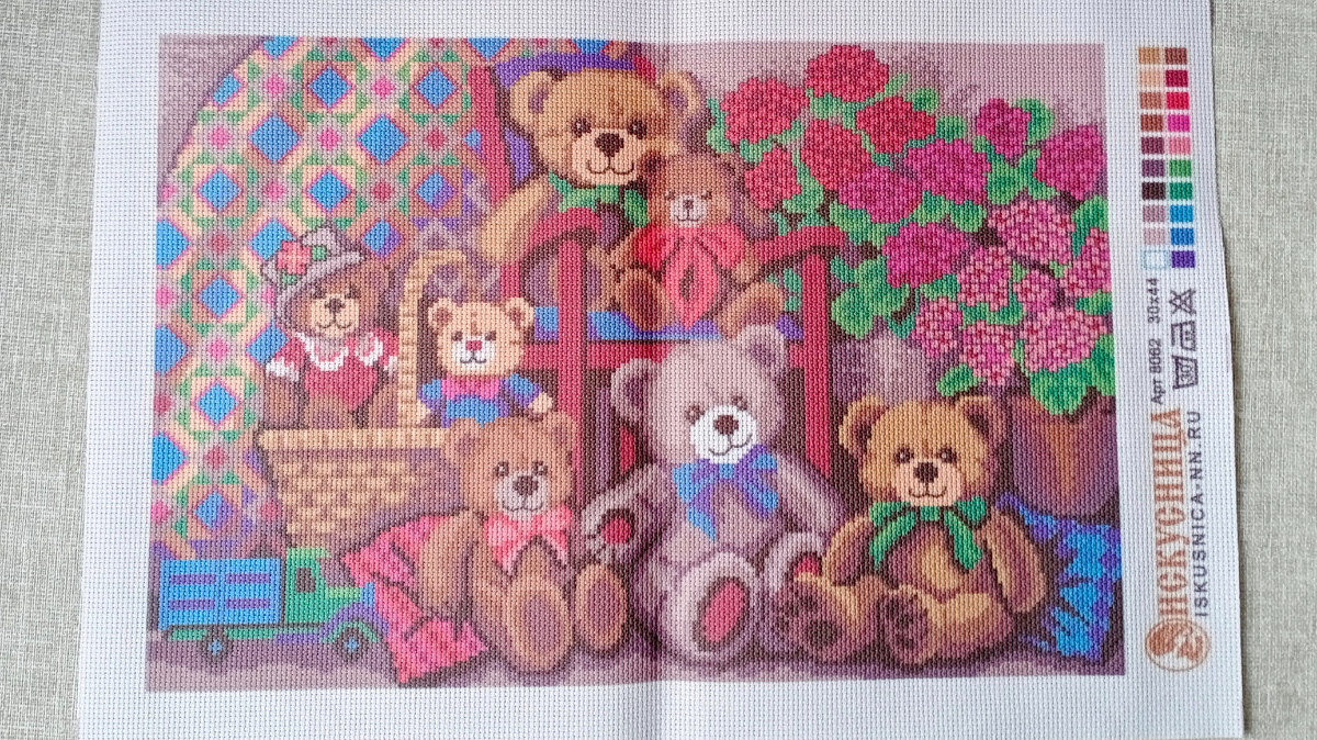 Рисунок на канве для вышивки