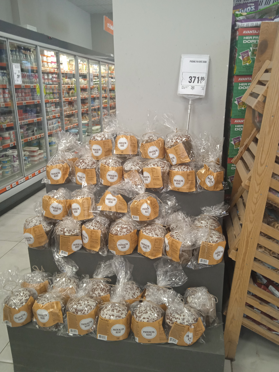 Куличи в сетевом магазине