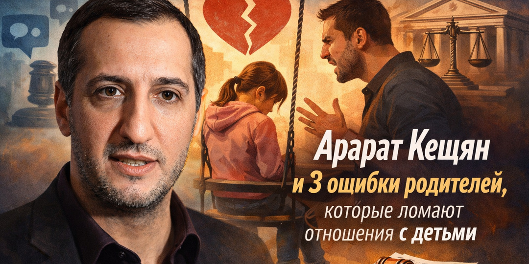 «Кто это вообще?»: Арарат Кещян и 3 ошибки родителей, которые ломают отношения с детьми