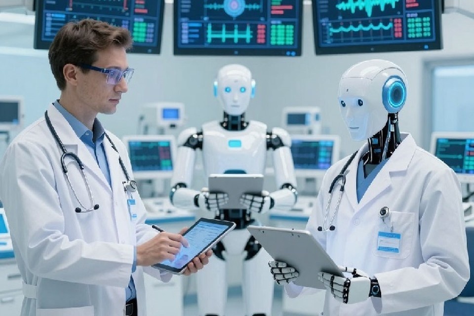    Цель - не заменить врачей и учителей искусственным интеллектом, а сделать из него эффективного помощника. Фото: создано при помощи нейросети