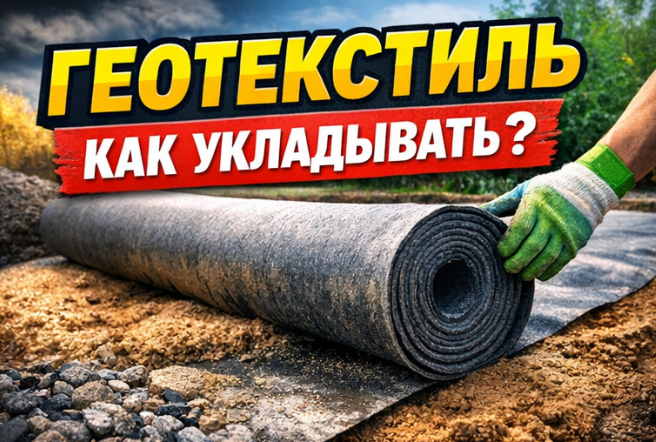 Геотекстиль: как правильно укладывать, чтобы не переделывать через год 🛠️