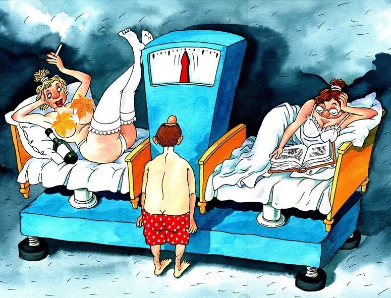 КАРИКАТУРА ОТ ХУДОЖНИКА-КАРИКАТУРИСТА ВАЛЕНТИНА ДРУЖИНИНА / 15 ФЕВРАЛЯ - День Перезагрузки ЛЮБВИ