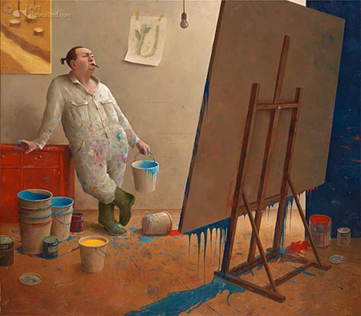 Художник Мариус Ван Доккум.