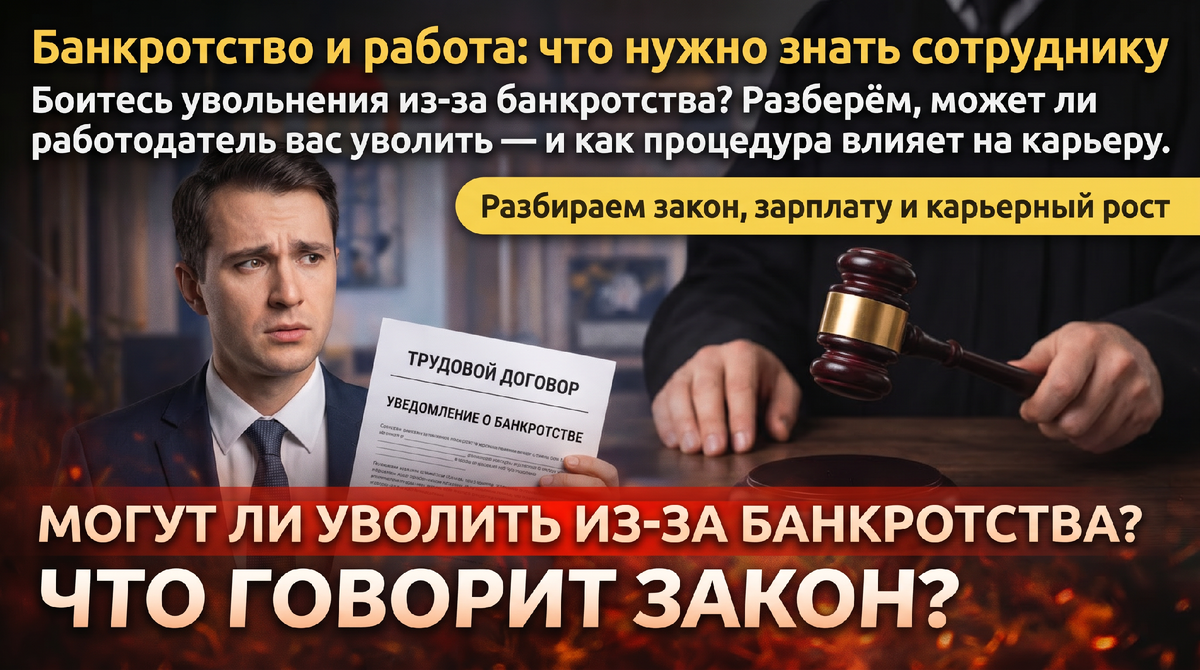 Банкротство и работа: что нужно знать сотруднику