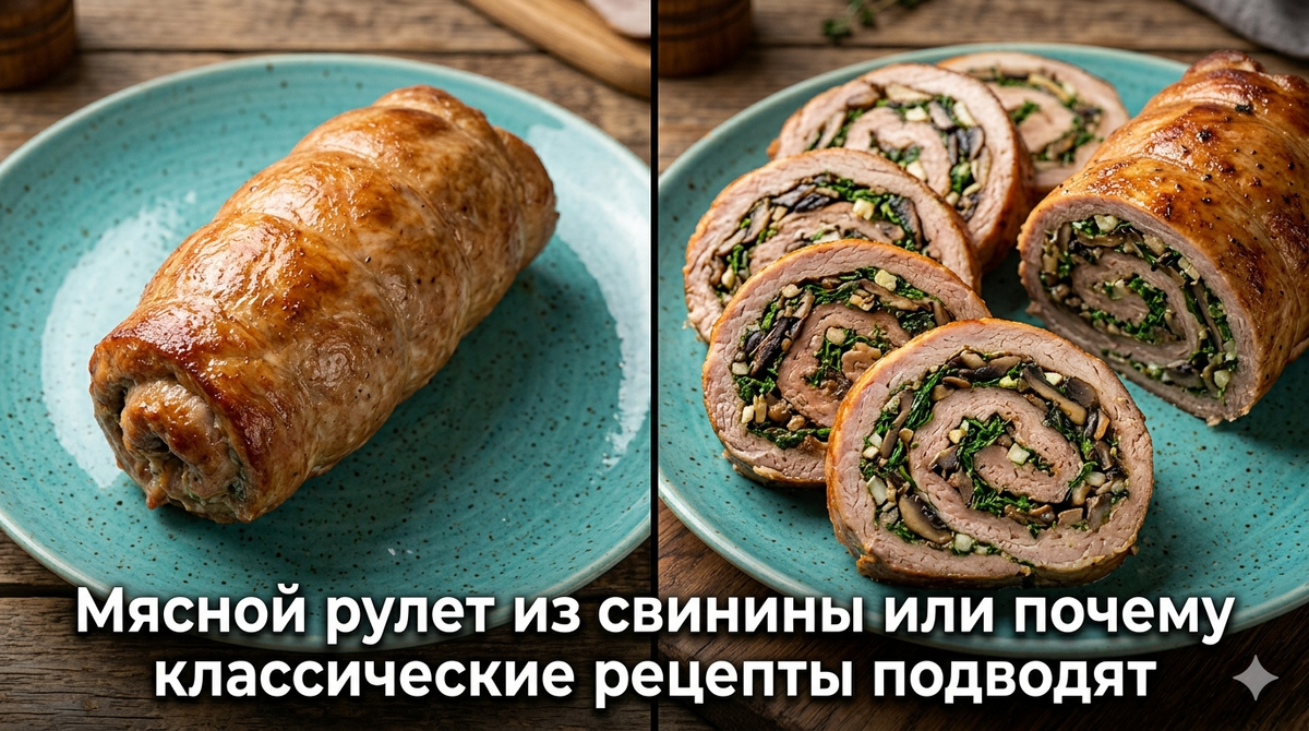 Мясной рулет из свинины или почему классические рецепты подводят