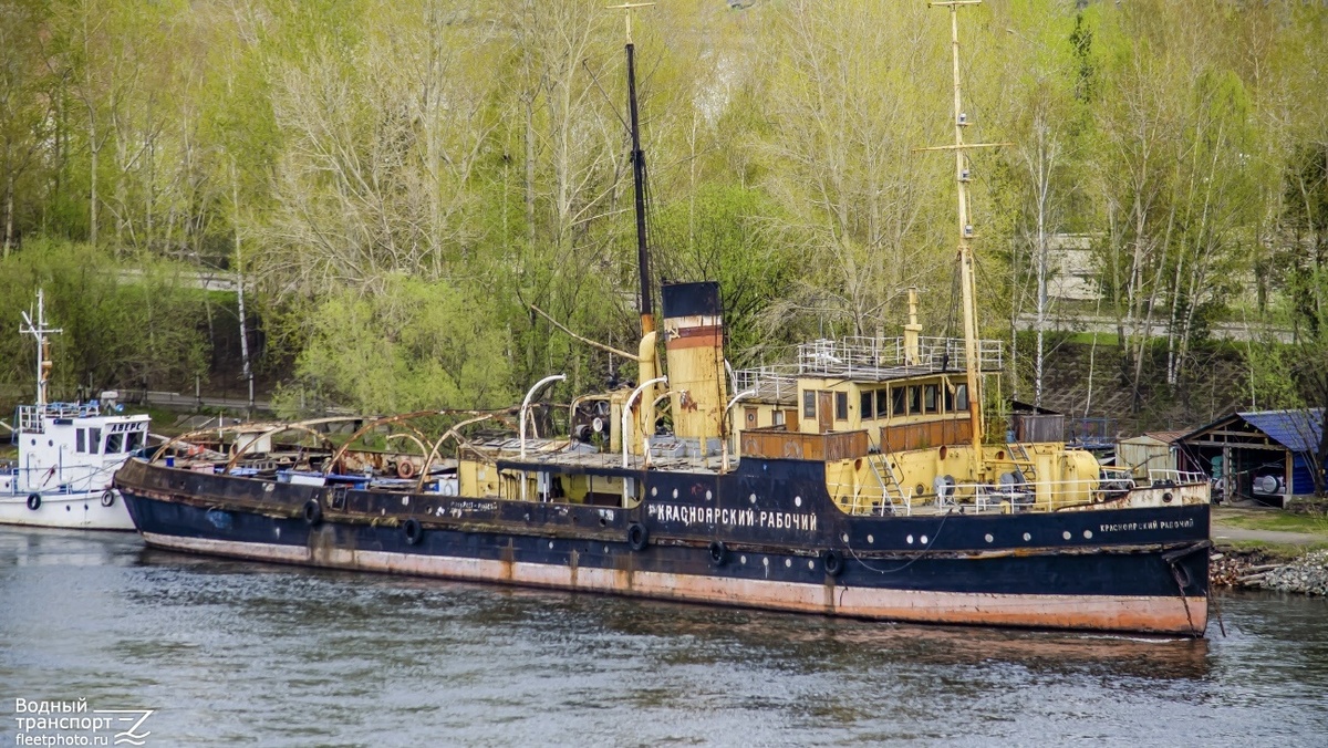 Буксир "Красноярский рабочий". Фото из архива сайта водный транспорт