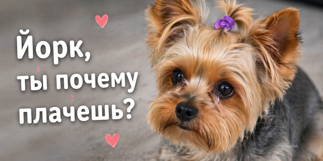 Почему у йорка слезятся глаза: 6 причин