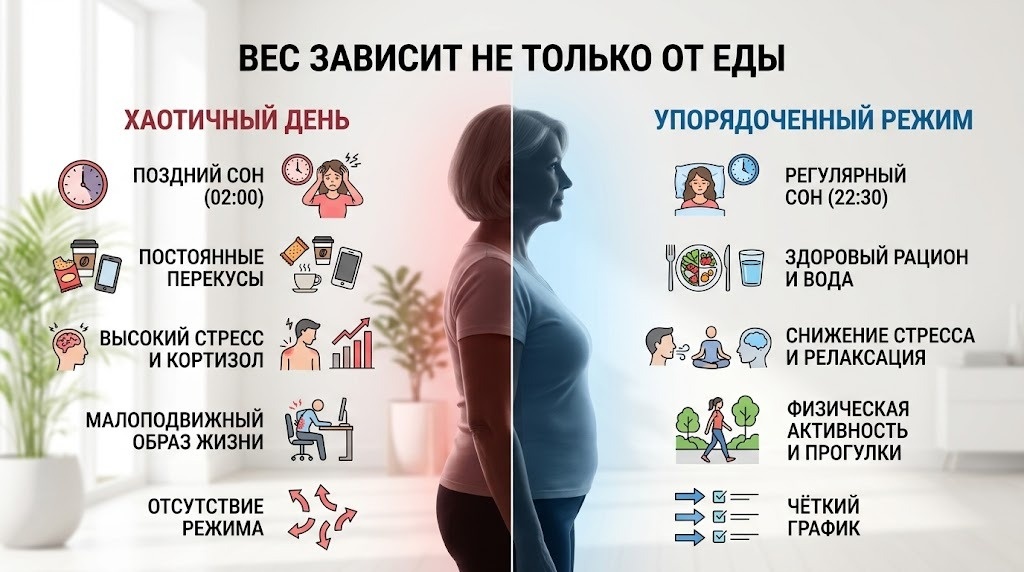 Теория без практики бесполезна. Вот конкретный план действий. Не диета. Не список запрещённых продуктов. Только перестройка режима.