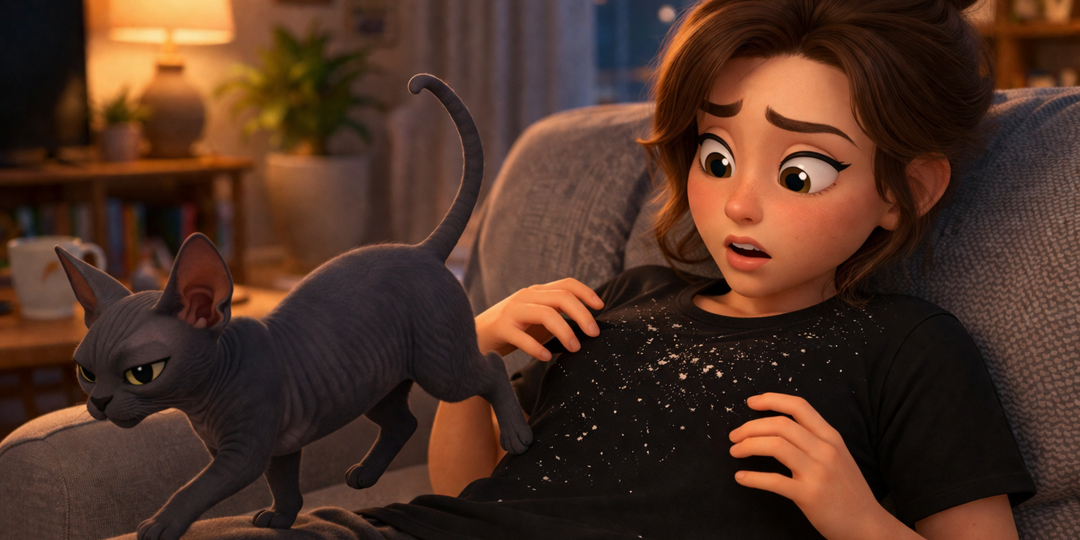 Сфинксы «пыльные»: норма, линька или болезнь? Полный разбор по коже