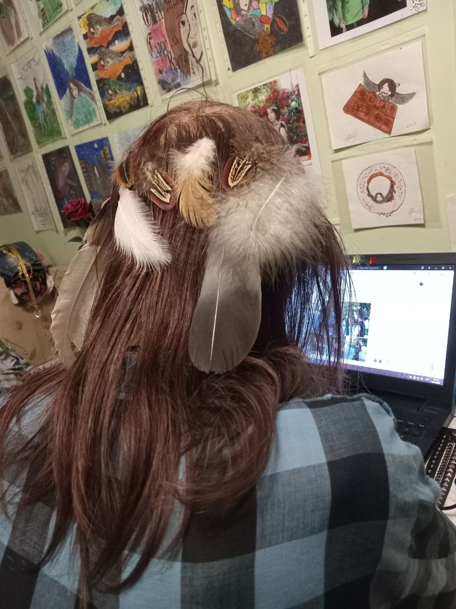 Ориби Камм Пирр, рабочий процесс в студии, август 2024 © Copyright: Ориби Камм Пирр