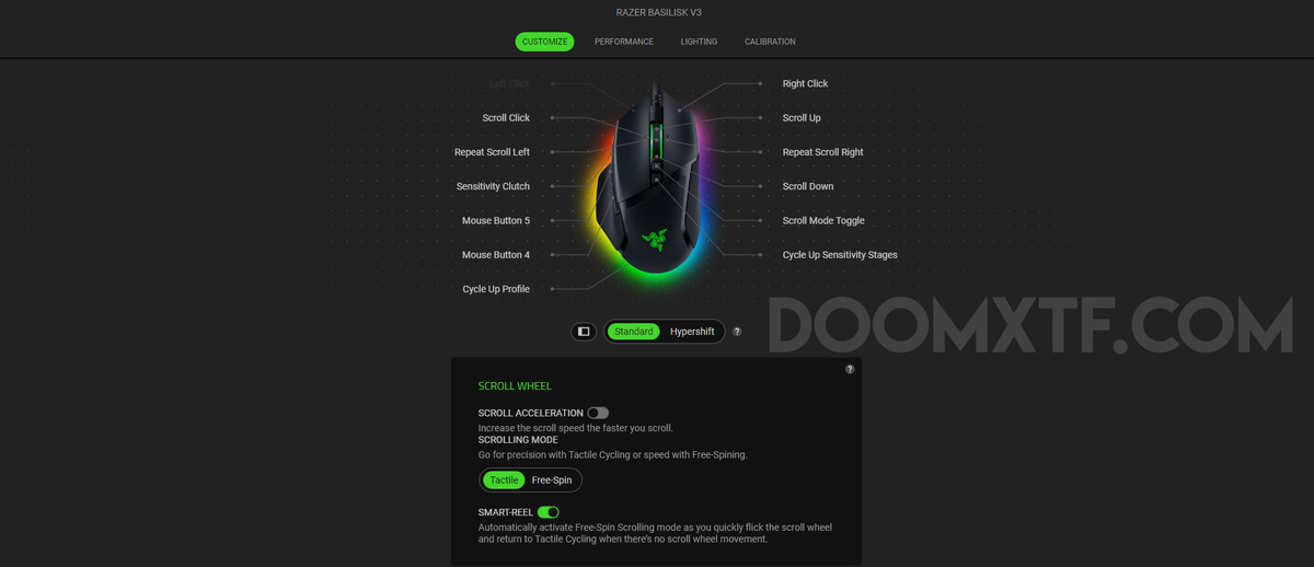 Пример программы Razer Synapse 4.