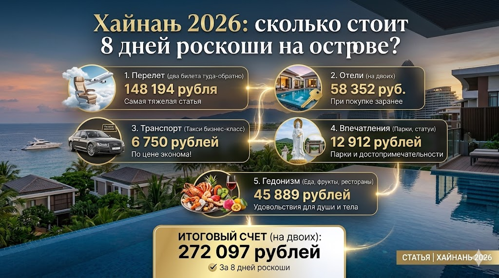 Наш бюджет на 8 полнеценных дня + 2 дня прямых перелетов