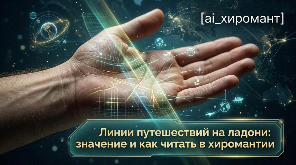    Чтение линий путешествий на ладони в хиромантии admin