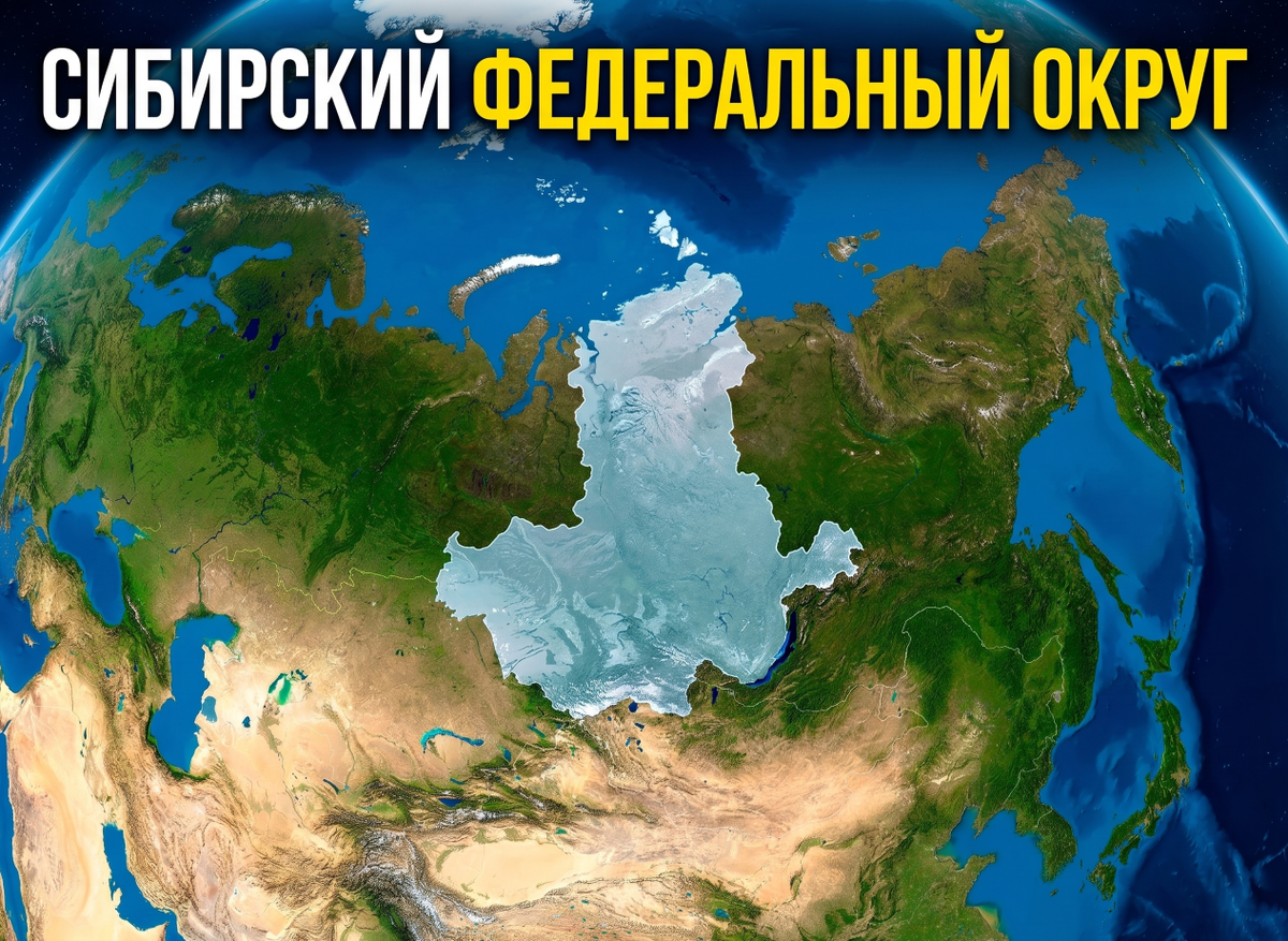 Административно-территориальная Сибирь: современные границы Сибирского федерального округа (СФО) 