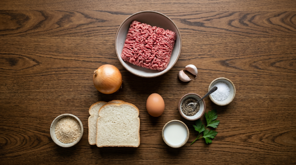 Готовим фарш для котлет: мясо, лук, хлеб, специи