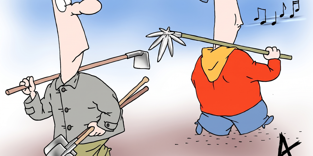 Кто смеётся последним. Нестареющие карикатуры Андрея Бузова о жизни