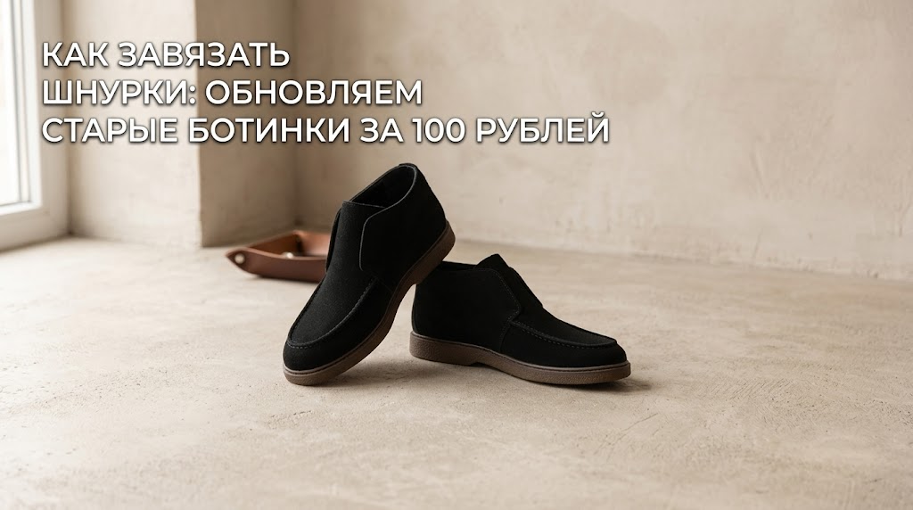    Оригинальная шнуровка — отличный и бюджетный способ подарить обуви вторую жизнь. Носим Сутками