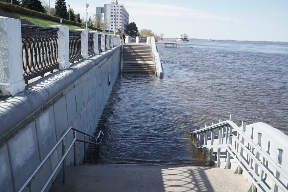    Это временная мера, связанная с резким подъемом уровня воды в Волге Светлана МАКОВЕЕВА