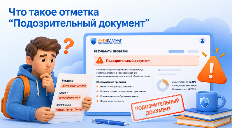 Что такое отметка «Подозрительный документ»