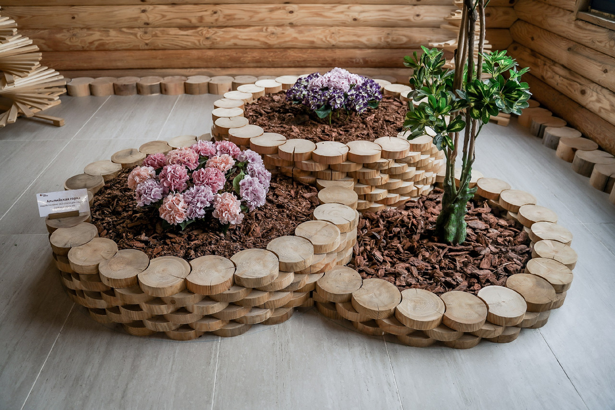 Альпийская горка из продуктов "Спил-Декор"