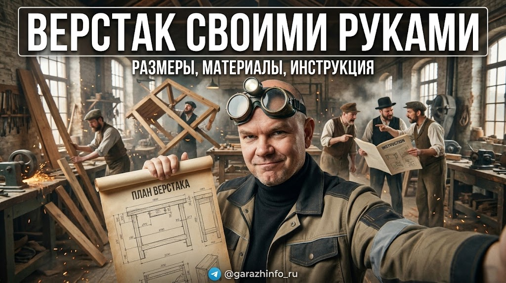    Создайте верстак своими руками, следуя этой простой инструкции. Zero8