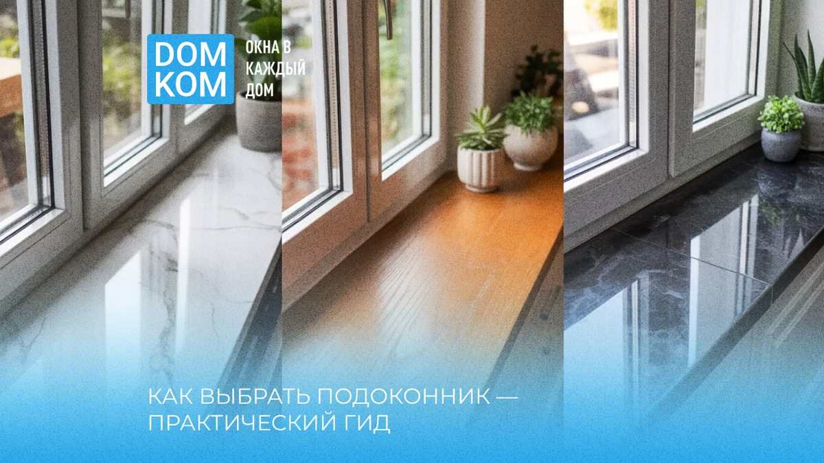 Как выбрать подоконник — практический гид