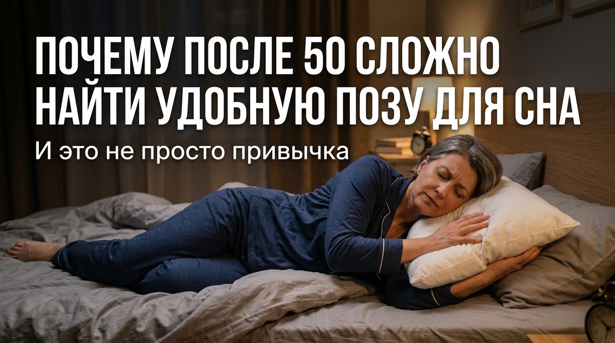 Почему после 50 сложно найти удобную позу для сна — и вы постоянно переворачиваетесь