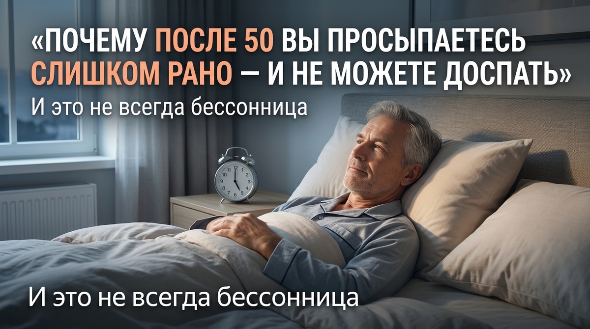 Почему после 50 вы просыпаетесь слишком рано — и не можете доспать