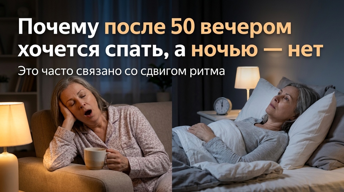 Почему вечером хочется спать, а ночью — нет (и это часто происходит после 50)
