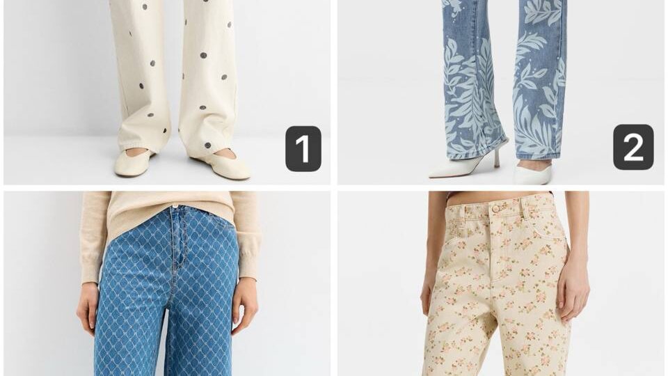 Джинсы с каким принтом не выглядят актуально